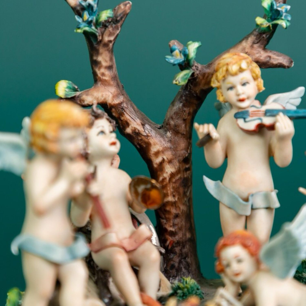 Винтаж: Фарфоровая мануфактура Capodimonte «Ангельский Хор»