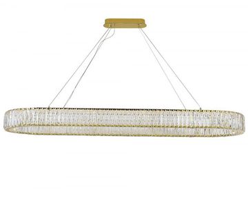 Подвесная люстра 76W 3100-4000K 8240N/140 oval gold золото CRYSTAL Newport