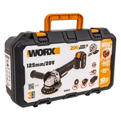 WORX WX812 аккумуляторная угловая шлифмашина (1 x 2 Ач, ЗУ)