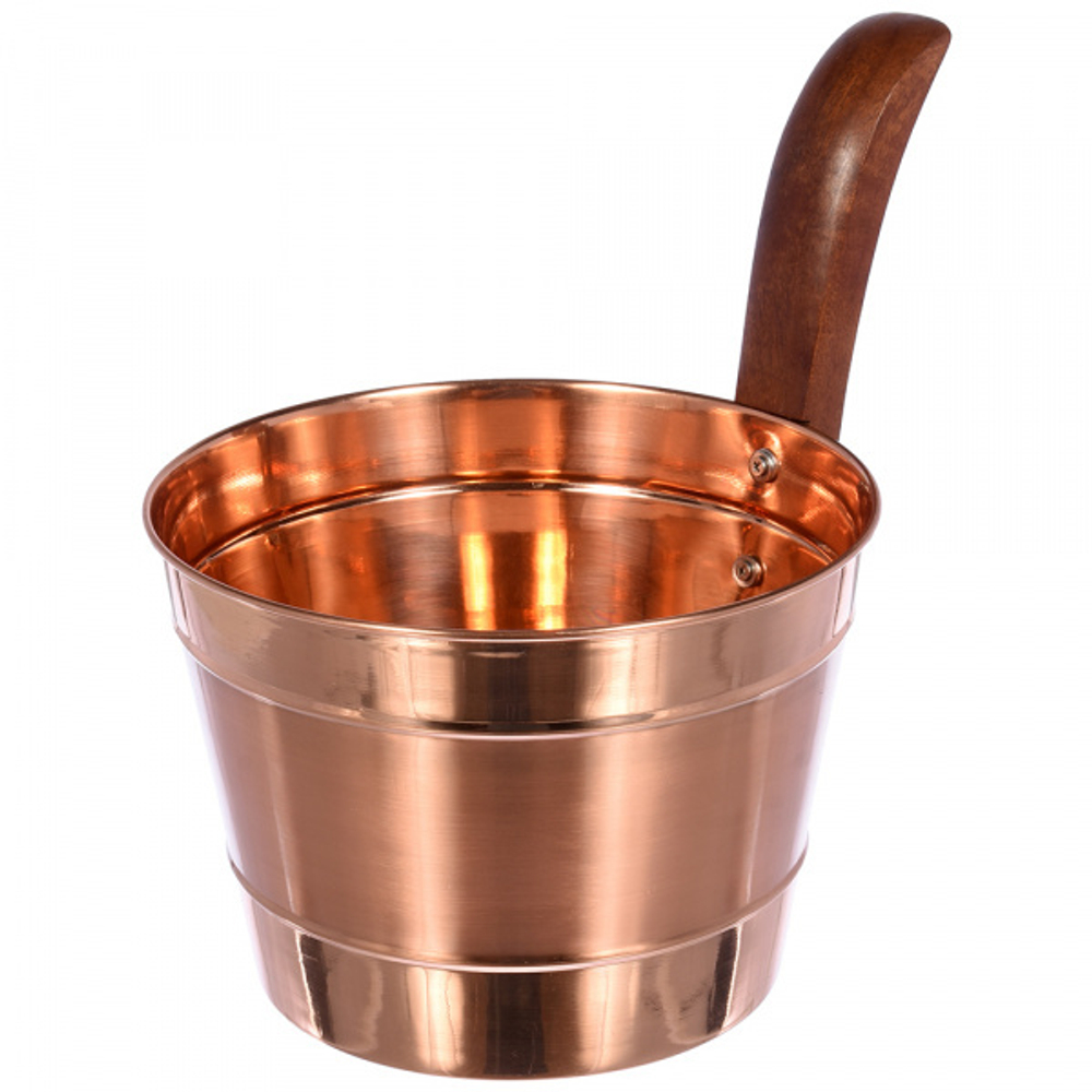 Бадья 4л медная Банные штучки