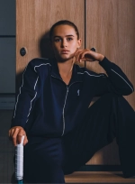 Женская куртка Court Zip Sweater (Navy/White) AW-137-001