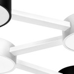 737240 Люстра EMISFERO LED 2х32W 710-1500LM G БЕЛЫЙ/ЧЕРНЫЙ 3000/6000K