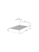 Кровать односпальная 120х200 см КРМ