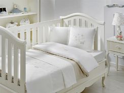 Детское постельное белье STORK BEBE бежевый ранфорс deluxe TIVOLYO HOME Турция