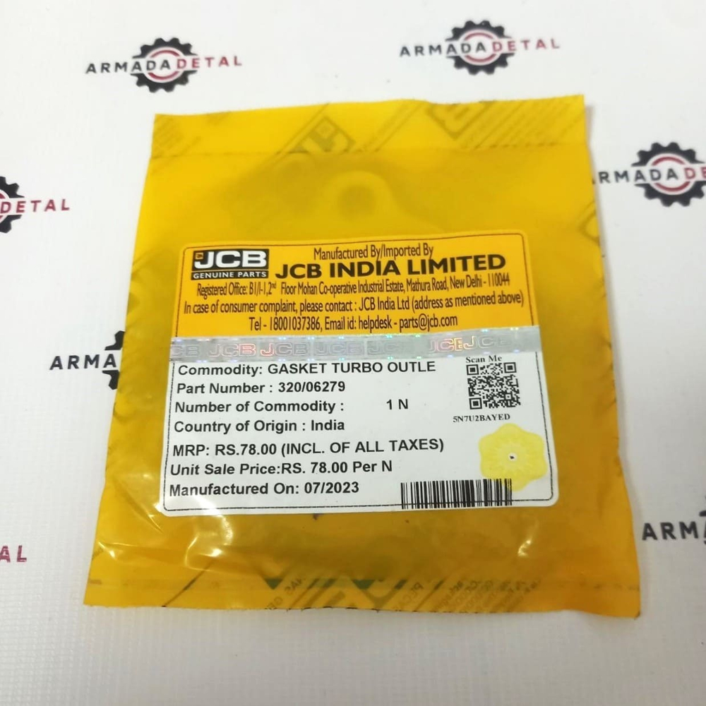 Прокладка выпускная глушителя | 320/06036, 320/06279 | JCB