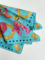 Платок Celine бирюзовый