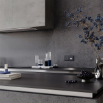 Выключатель встраиваемый VOLTUM S70 одноклавишный 10А, (графит)