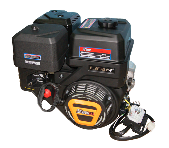 Двигатель бензиновый "LIFAN" KP500E (22 л.с., эл стартер, катушка)