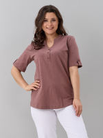 Блузка БЛ-122/фламли-кофе