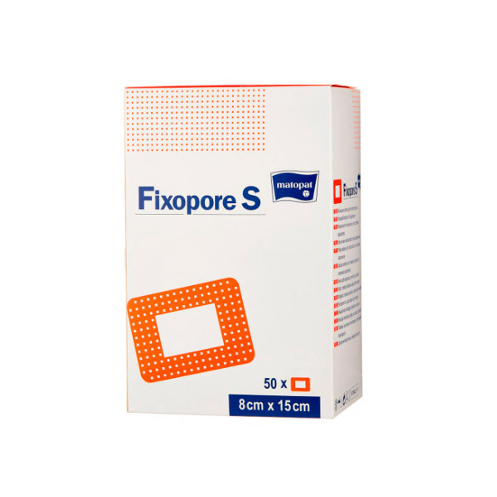 Пластырь повязка Fixopore S послеоперационная, стерильная 15 х 8 см,упак. 50шт.