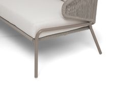 "Альмерия" диван 3-местный плетеный из роупа, цвет бежевый