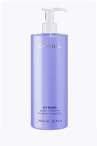 Кондиционер против желтизны с фиолетовым пигментом ICY BLOND purple conditioner for blond or grey hair COTRIL, 750ml