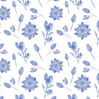 голубые цветы