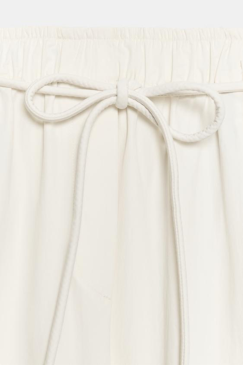 ZARA БРЮКИ ИЗ ПОПЛИНА — ZW COLLECTION, ЭКРЮ