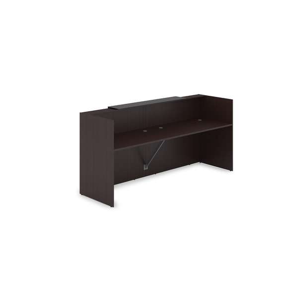 1КР-КЛ.001.1 Комплект Ресепшн с фартуком HPL (2432*750*1149) (с подсветкой)