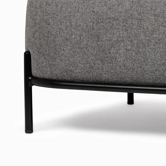 Двухместный диван Pawai 125 см, тёмно-серый