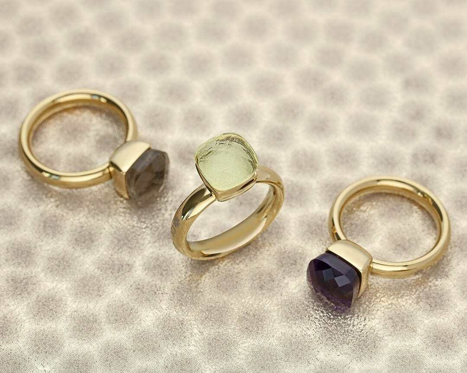 Кольцо Qudo FIRENZE 16.5 (G) Smoked Topaz 107001/40-5108 16.5 размер 16,5