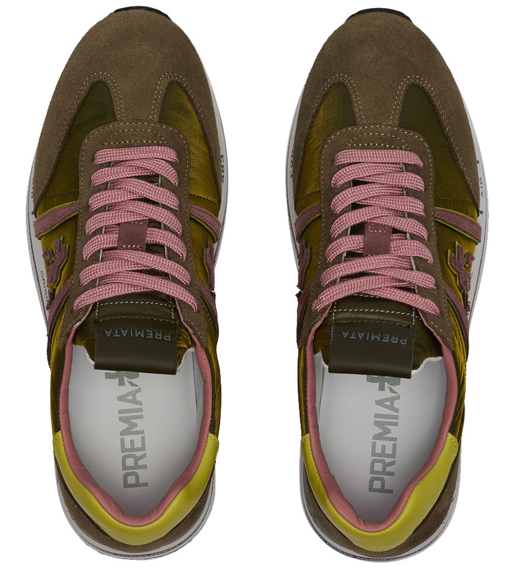 Premiata Beth 4917 зеленые с розовым