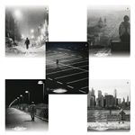 Тетрадь А5 48 л. АЛЬТ скоба, клетка, Soft Touch, фольга, бумага 70 г/м2, "ГОРОД АНГЕЛОВ", 7-48-821, 5шт