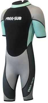 Гидрокостюм детский Free-Sub Classic Shorty kid Yamamoto 39 3 мм бирюзовый