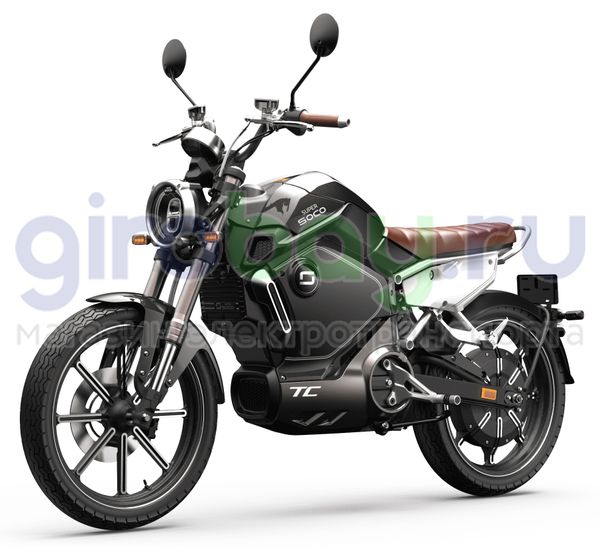 Электромотоцикл WHITE SIBERIA SUPER SOCO TC (Черный) фото №1