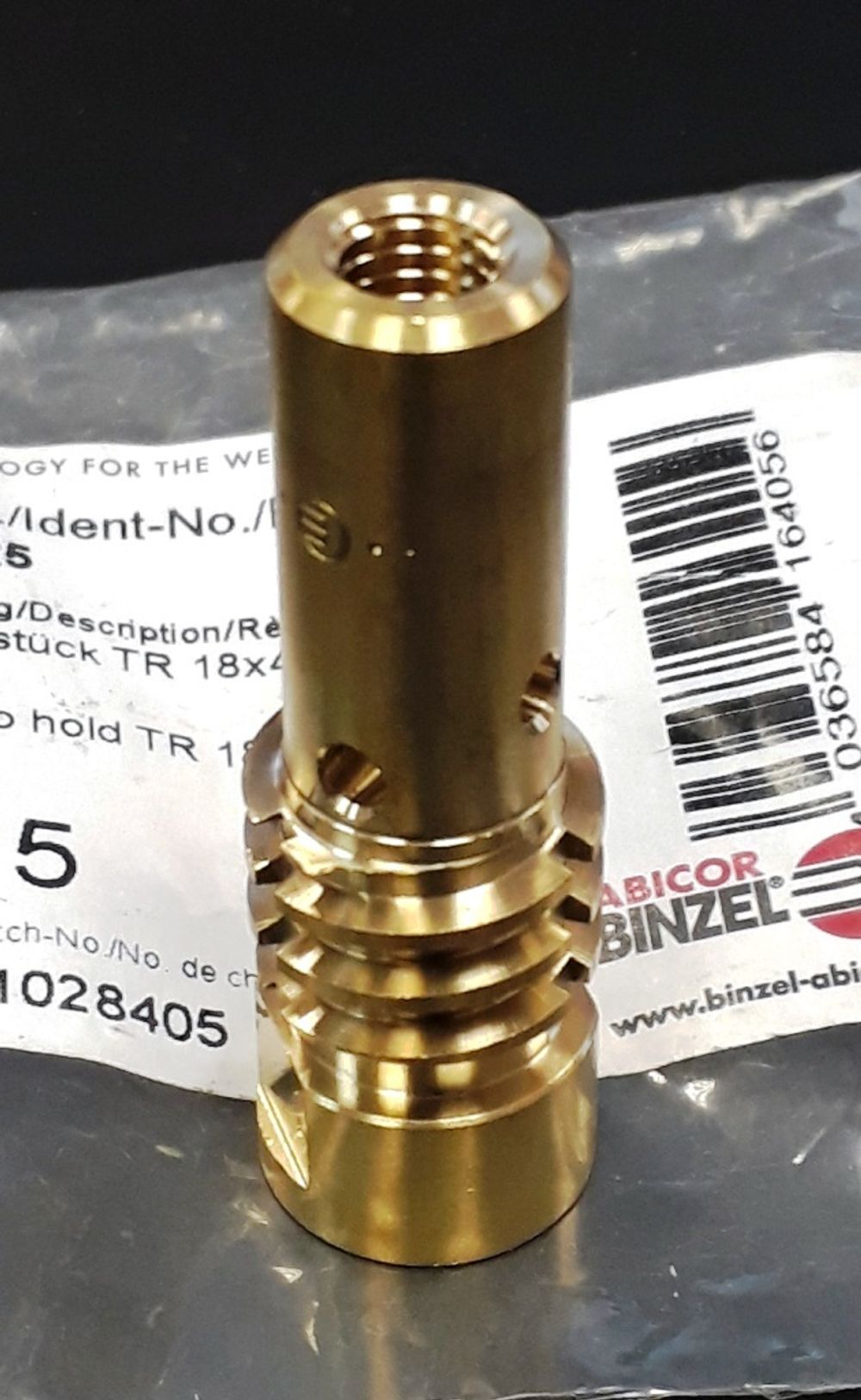 016.D025 Вставка сварочного наконечника TR18х4/М8/55 Abicor Binzel