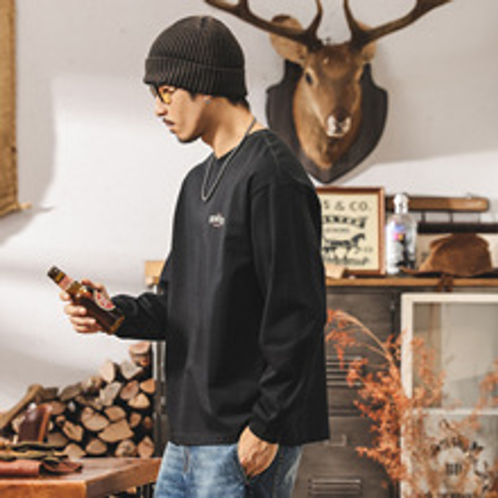 Мужская футболка в американском стиле осенняя оптом и в розницу