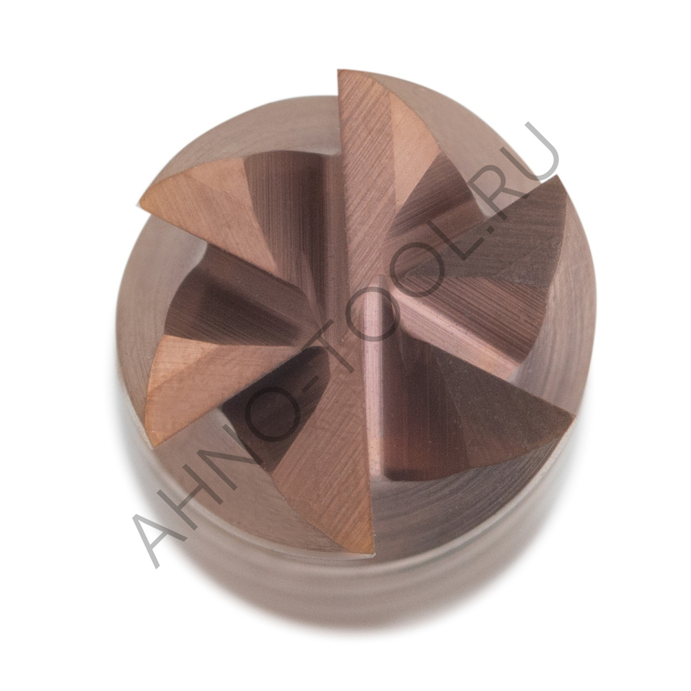 Фреза твердосплавная   6мм (L=75, l=24, хв=6) Z6 45° по стали, нерж., чугуну BRGM-6EL-D6.0 HRC55 AHN