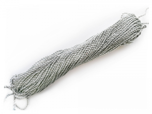 Шнур серебро 8 сложений 1,9мм