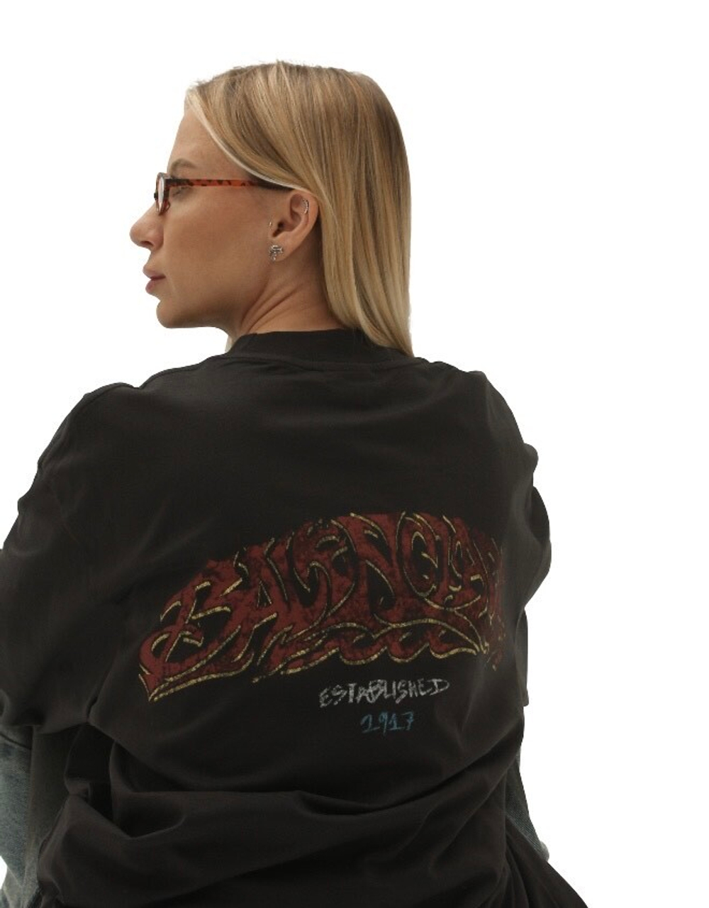 Лонгслив Balenciaga Offshore (Black Faded)