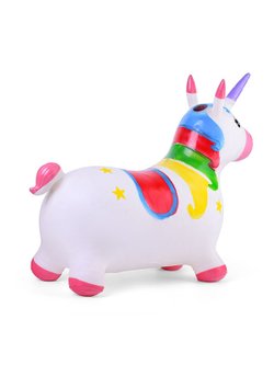 Прыгун Звездная Лошадка со звуком (белый цвет)