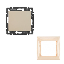 Legrand выключатель 4306 с рамкой 1 с/к