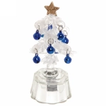 Сувенир с подсветкой «Морозная ёлочка» 7,5*2 см , голубой