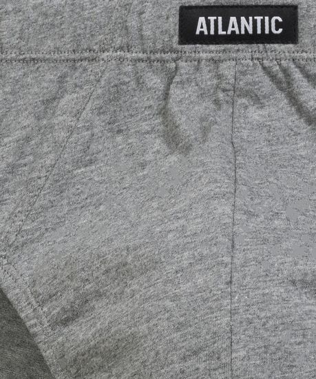 Мужские трусы (2шт) слипы классика Atlantic 2RMP-006, графитовый + серый меланж