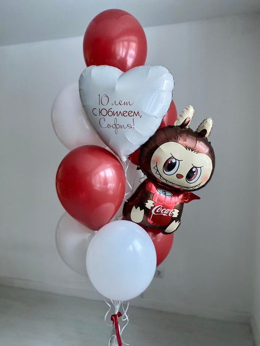 Воздушные гелиевые шарики Лабубу с доставкой по Хабаровску №4472