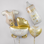 Фольгированный шар-сердце «Привет, Кроха», 46 см