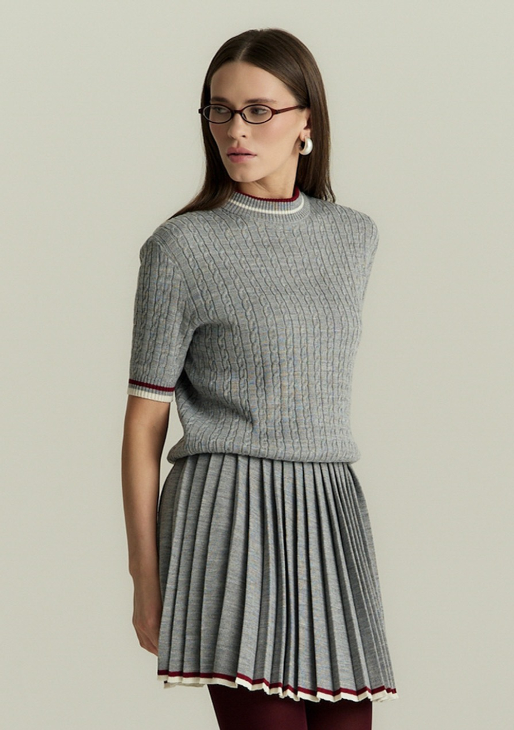 Джемпер с коротким рукавом GIA