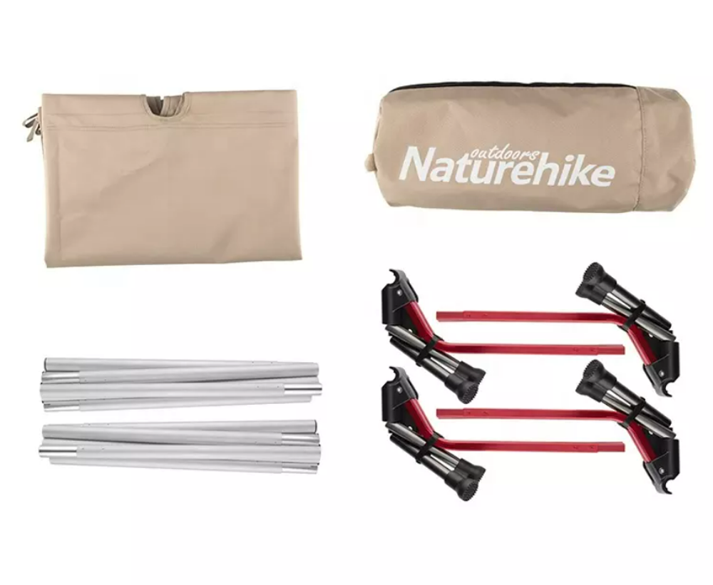 Раскладушка Naturehike XJC07 190х65х20 см, до 120 кг, зеленая