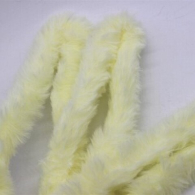 Проволока меховая, длина 1 м, ш. 3 см, толщина проволоки 2 мм, бледный жёлтый