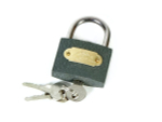 Замок навесной 50мм серый