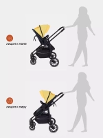 Коляска детская RANT basic "AZURE" (2в1) RA157