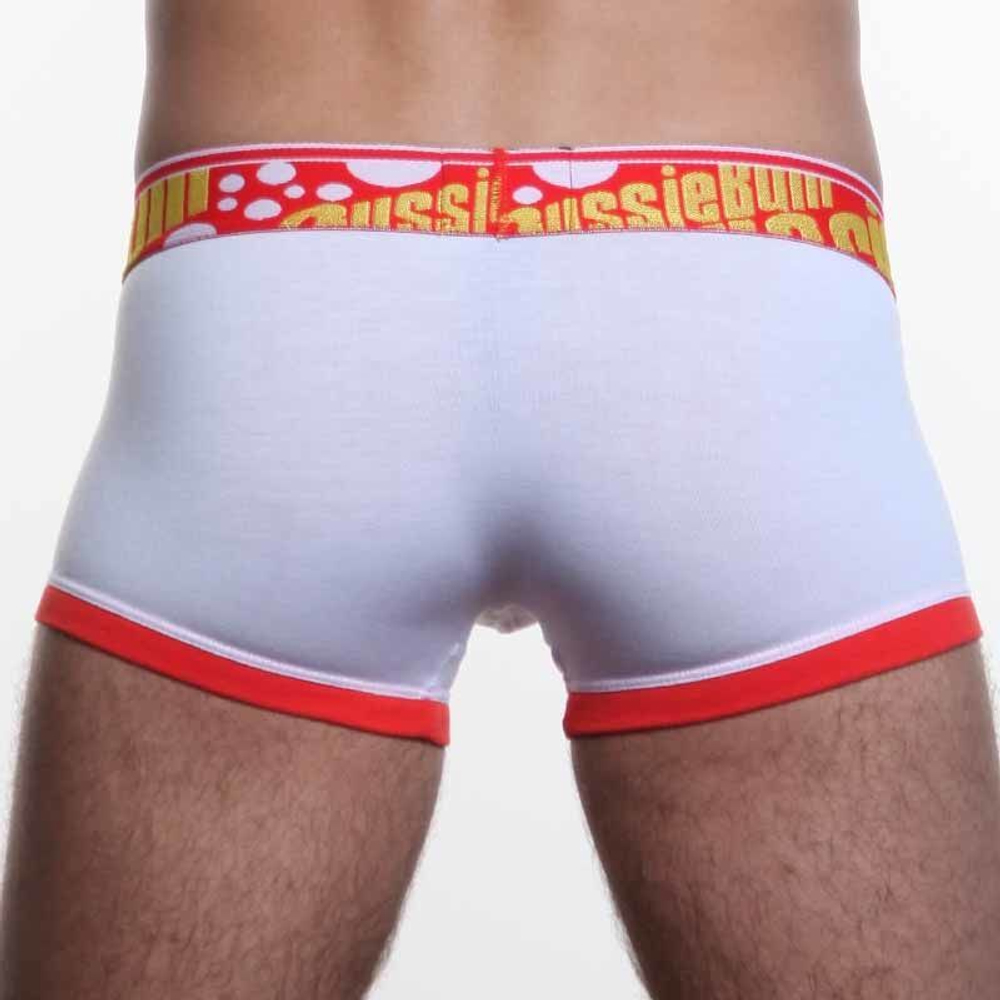 Мужские трусы хипсы Aussiebum Flaunt Hip Red & White AB00114