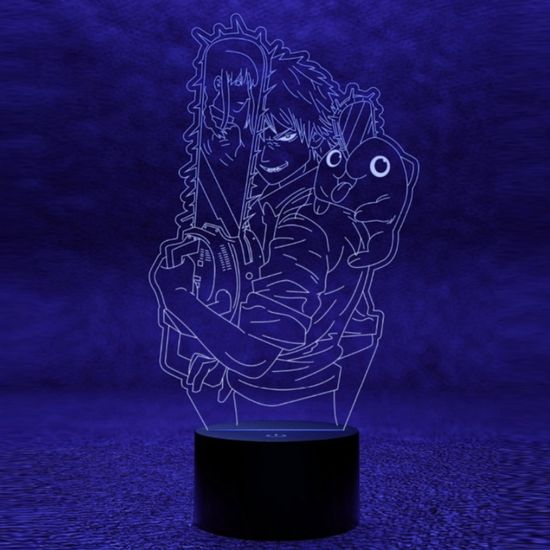 3D лампа Человек-бензопила. Дэндзи и Почита