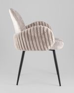 Стул обеденный Wave Stripes букле серый
