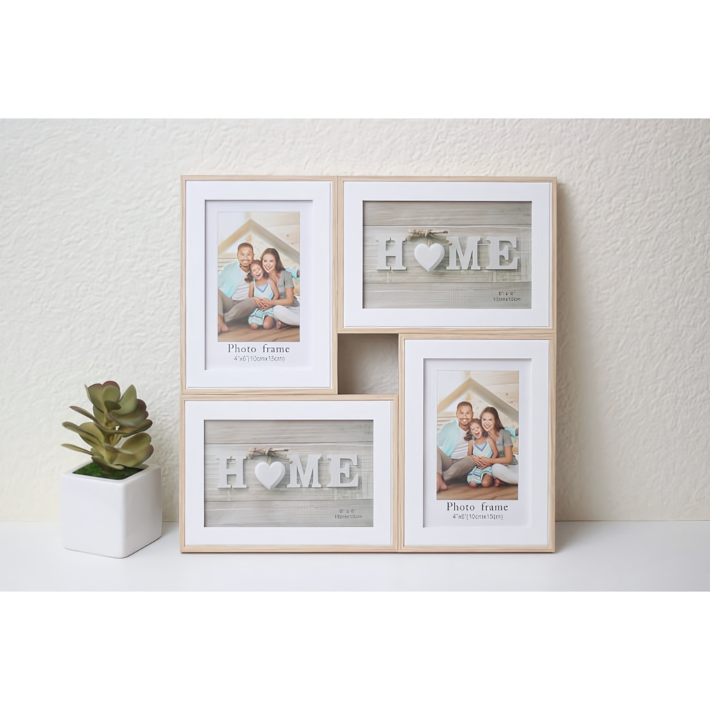 Фоторамка на 4 фото 10*15см «Riana» цвет белый