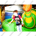 Коммерческий надувной батут "Динозавр-качеля" 5*5*2.5 м