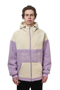 Худи Little Lamb Zip белый/фиолетовый