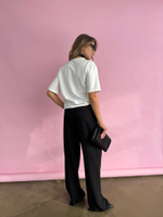 Брюки широкие со стрелками