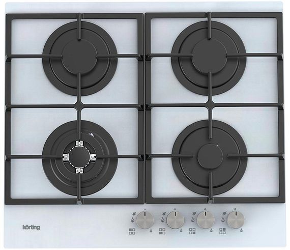 Газовая стеклянная варочная панель Korting HGG 6722 CTW