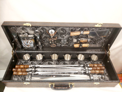 Набор подарочный для пикника «Гусарский» на 6 персон в кейсе